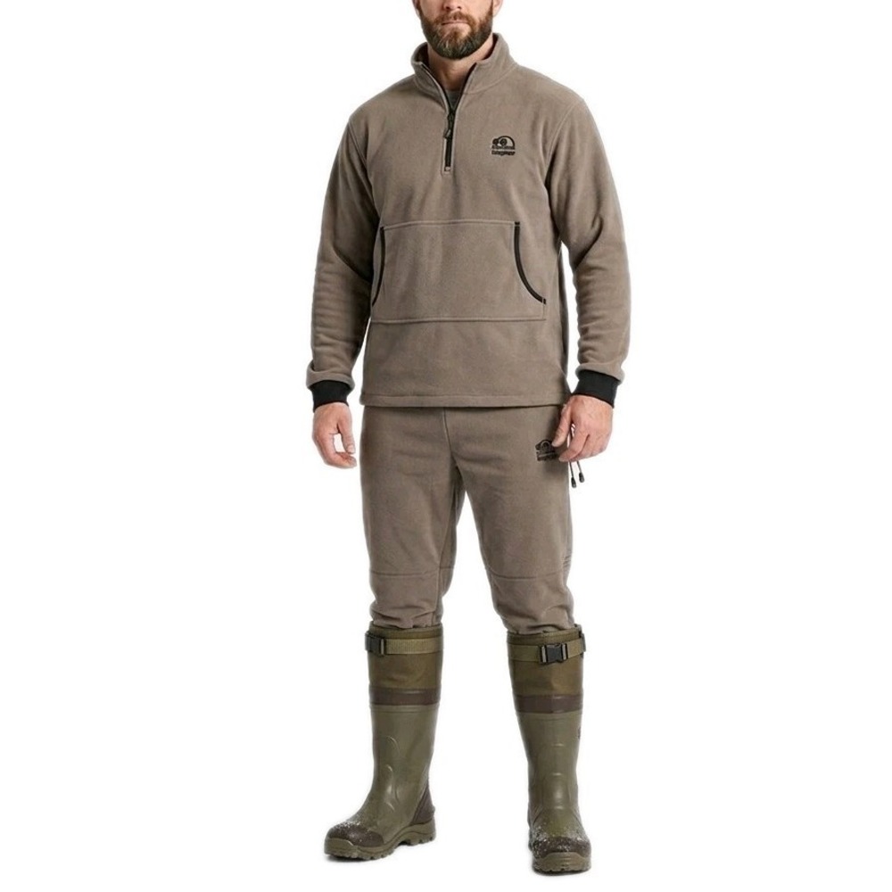 Hodgman StrataFlex Fleece Set Mens L Brown Hunting Fishing Outdoor Gear NEW NWT